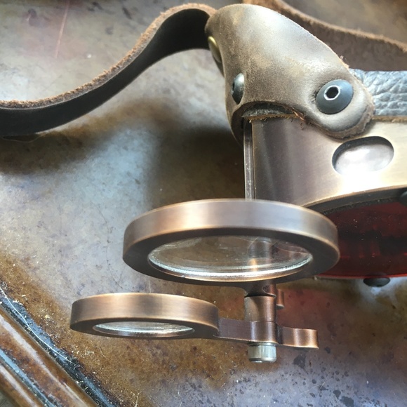 Steampunk Burning Man Aviator Inspector Goggles Cosplay Dystopian - Picture 7 of 14